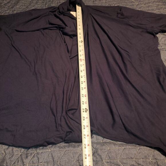 NEW Any Wear Catherine's Size 3X Waterfall Navy Cardigan Rayon Spandex Travel - Picture 7 of 7
